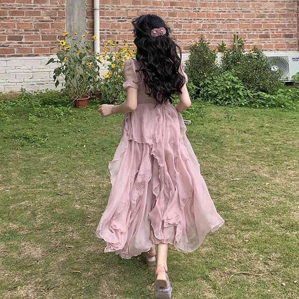 casual dresses summer pink elegant women's short sleeve sweet midi females party korean square collar ckwa, Black;gray
casual dresses summer pink elegant women's short sleeve sweet midi females party korean square collar ckwa, Black;gray