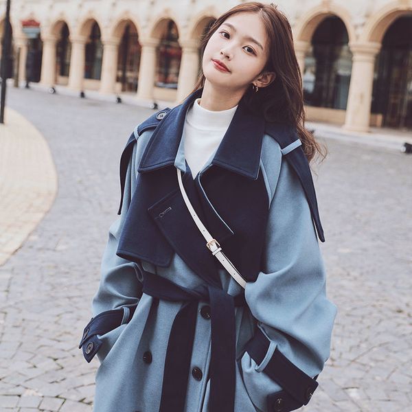 woolen coat winter thick warm patchwork double breasted loose korean wool outwear jacket casaco feminino 210510, Black
woolen coat winter thick warm patchwork double breasted loose korean wool outwear jacket casaco feminino 210510, Black