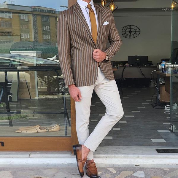 men's suits & blazers kalenmos autumn single-breasted striped print blazer casual gentleman lapel jacket fit clothing, White;black
men's suits & blazers kalenmos autumn single-breasted striped print blazer casual gentleman lapel jacket fit clothing, White;black