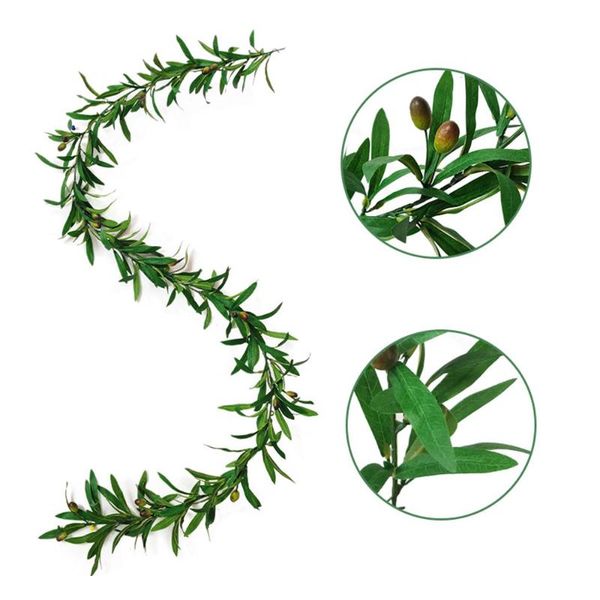 decorative flowers & wreaths 1.85m home decor hanging olive leaf with fruit garland artificial vine decorations green rattan drop mar12
decorative flowers & wreaths 1.85m home decor hanging olive leaf with fruit garland artificial vine decorations green rattan drop mar12