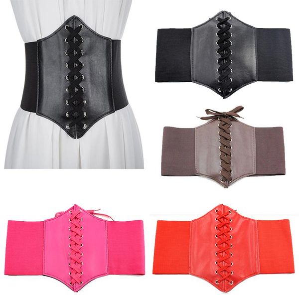 belts corset elastic women's belt urban pu leather designer lace-up waistband slimming body high waist harness fashion female, Black;brown
belts corset elastic women's belt urban pu leather designer lace-up waistband slimming body high waist harness fashion female, Black;brown