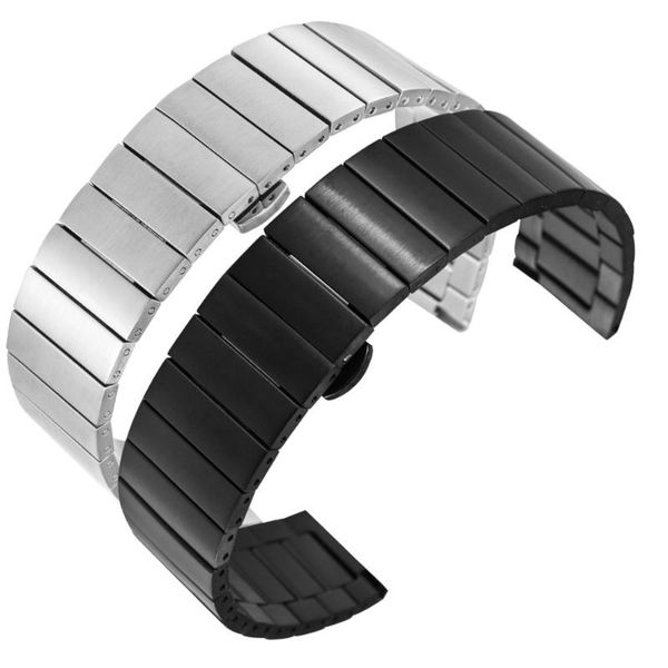 watch bands fashion silver/black stainless steel band 20/22mm lug width men's women's push button hidden clasp strap wristband, Black;brown
watch bands fashion silver/black stainless steel band 20/22mm lug width men's women's push button hidden clasp strap wristband, Black;brown