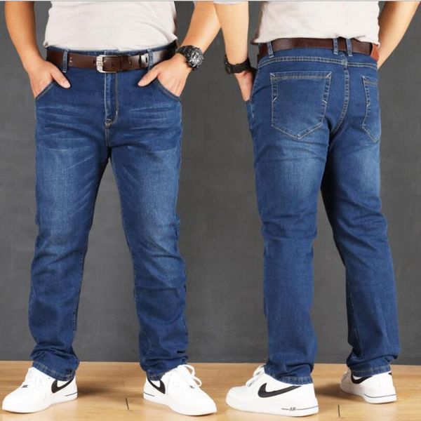 spring autumn men jeans slim straight business loose casual denim pants man plus size xs-8xl trousers male pantalones w1891 men's, Blue
spring autumn men jeans slim straight business loose casual denim pants man plus size xs-8xl trousers male pantalones w1891 men's, Blue