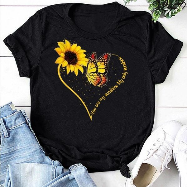 sunflower letter printing short sleeve women o neck tunic casual korean cap clothes tee femme, White
sunflower letter printing short sleeve women o neck tunic casual korean cap clothes tee femme, White