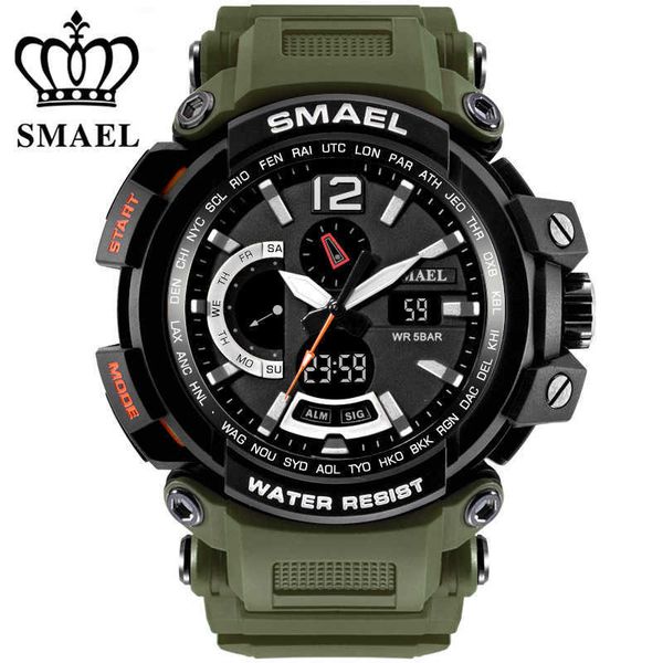 relogio masculino smael brand sport watches for men 5amt wristwatch digital led men's military watch clock man montre homme 210728, Slivery;brown
relogio masculino smael brand sport watches for men 5amt wristwatch digital led men's military watch clock man montre homme 210728, Slivery;brown