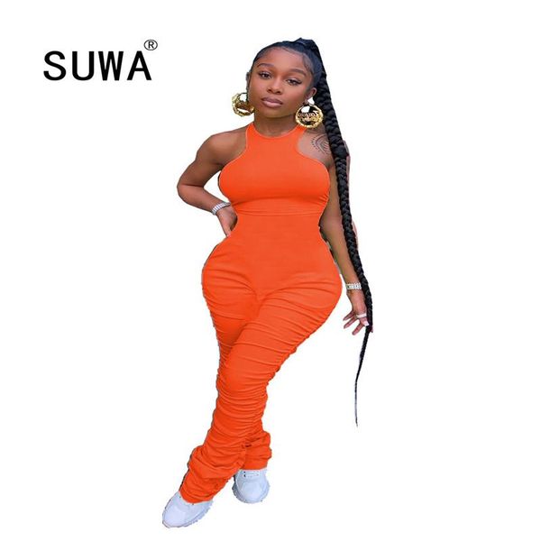 women's jumpsuits & rompers 2021 fitness womens jumpsuit crew neck sleeveless one piece body suit casual drawstring split hem stacked o, Black;white
women's jumpsuits & rompers 2021 fitness womens jumpsuit crew neck sleeveless one piece body suit casual drawstring split hem stacked o, Black;white