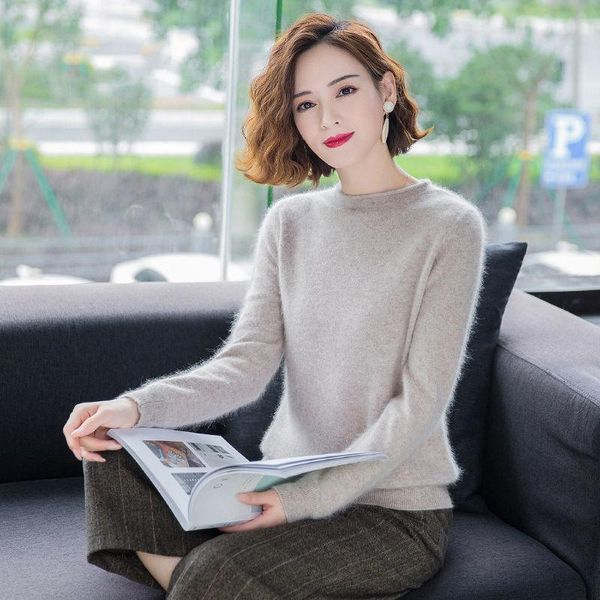women 2021 autumn winter fashion mink thicken warm female bottoming sweater ladies knitted slim pullover q479 women's sweaters, White;black
women 2021 autumn winter fashion mink thicken warm female bottoming sweater ladies knitted slim pullover q479 women's sweaters, White;black