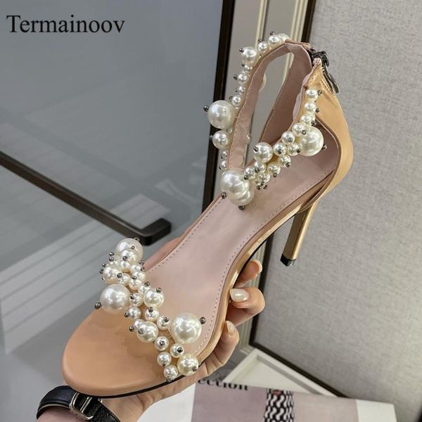 sandals termainoov women high heels beaded fashion open toe stiletto big size 42 wedding shoes party sandalias, Black
sandals termainoov women high heels beaded fashion open toe stiletto big size 42 wedding shoes party sandalias, Black