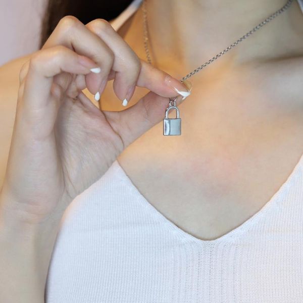 pendant necklaces 2021 layered chain necklace women's neck lock jewelry for women punk choker padlock goth grunge gift, Silver
pendant necklaces 2021 layered chain necklace women's neck lock jewelry for women punk choker padlock goth grunge gift, Silver