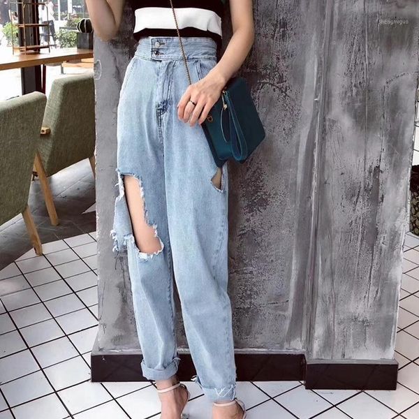 women's jeans ripped for women destroyed boyfriend female 2021 denim pants with high waist ta1085, Blue
women's jeans ripped for women destroyed boyfriend female 2021 denim pants with high waist ta1085, Blue