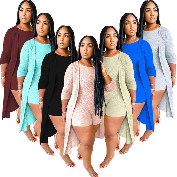 women's tracksuits 2021 summer fashion casual pit strip inside jumpsuit outer cape two-piece suit, Gray
women's tracksuits 2021 summer fashion casual pit strip inside jumpsuit outer cape two-piece suit, Gray