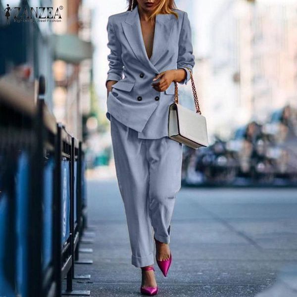 women's two piece pants 2022 fashion business suits spring ol long sleeve blazer and high waist casual solid oversized sreetwear, White
women's two piece pants 2022 fashion business suits spring ol long sleeve blazer and high waist casual solid oversized sreetwear, White
