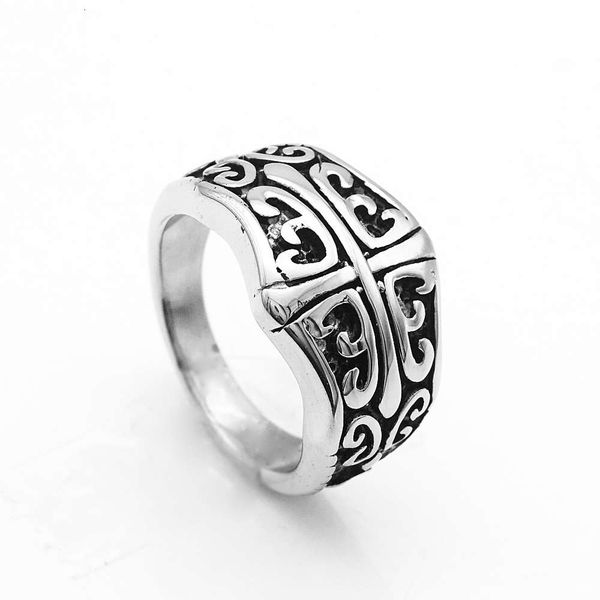 rock simple personality cross carved titanium ring trendy men's stainless steel ringlhyu, Golden;silver
rock simple personality cross carved titanium ring trendy men's stainless steel ringlhyu, Golden;silver