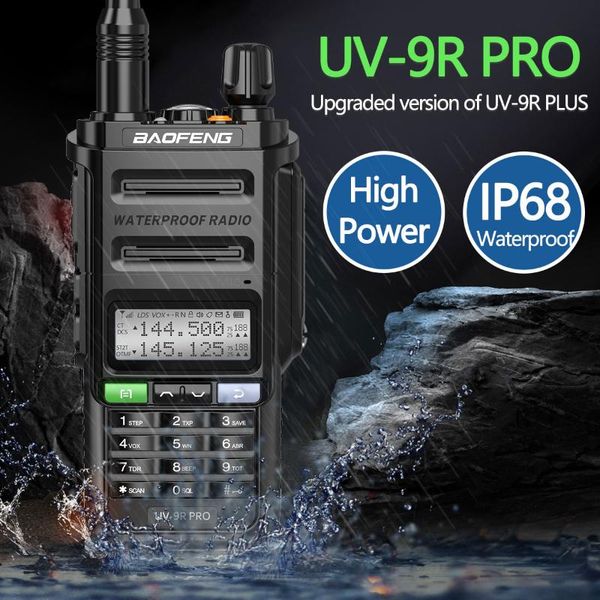 walkie talkie baofeng uv-9r pro ip68 waterproof dual band 136-174/400-520mhz 50km portable ham two way radio upgraded of
walkie talkie baofeng uv-9r pro ip68 waterproof dual band 136-174/400-520mhz 50km portable ham two way radio upgraded of