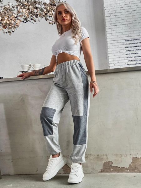 autumn fashion patchwork skinny straight casual women high waist pocket color block street loose long grey pants women's & capris, Black;white
autumn fashion patchwork skinny straight casual women high waist pocket color block street loose long grey pants women's & capris, Black;white