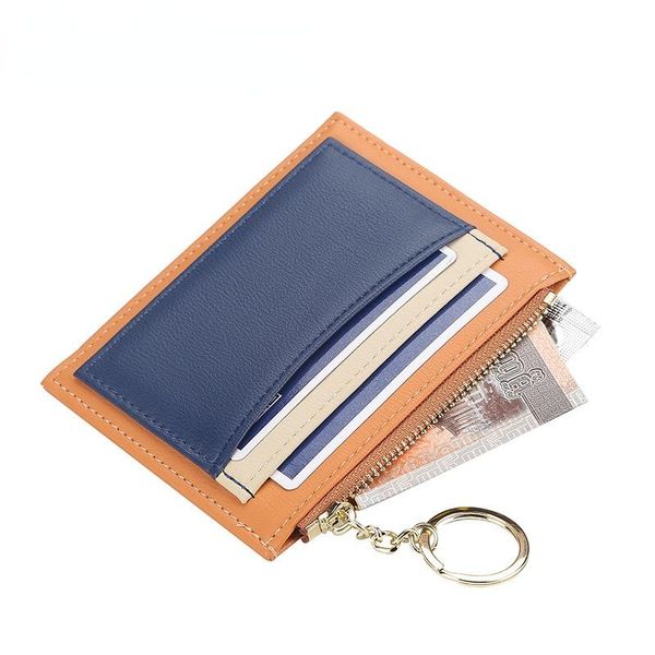 card holders 2021 korean version of pu ladies holder splicing multi-card position zipper key fashion small coin purse, Brown;gray
card holders 2021 korean version of pu ladies holder splicing multi-card position zipper key fashion small coin purse, Brown;gray