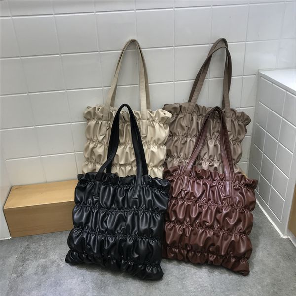 retro design crossbody bags for women solid color shoulder handbags travel ladies female bag purse portable pleated bag c0508
retro design crossbody bags for women solid color shoulder handbags travel ladies female bag purse portable pleated bag c0508