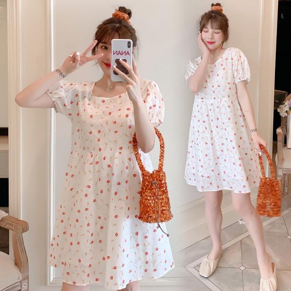 9062# maternity dress summer sweet o neck short sleeves easy matching loose stylish pregnant women mom dresses, White
9062# maternity dress summer sweet o neck short sleeves easy matching loose stylish pregnant women mom dresses, White