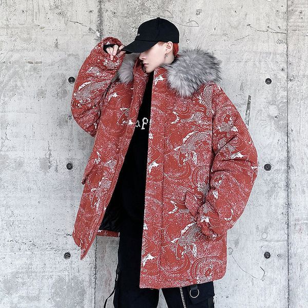 winter men's waterproof parkas in warm long snow jackets printing hooded casual loose cotton-padded clothes fashion coats m-5xl 210524, Black
winter men's waterproof parkas in warm long snow jackets printing hooded casual loose cotton-padded clothes fashion coats m-5xl 210524, Black