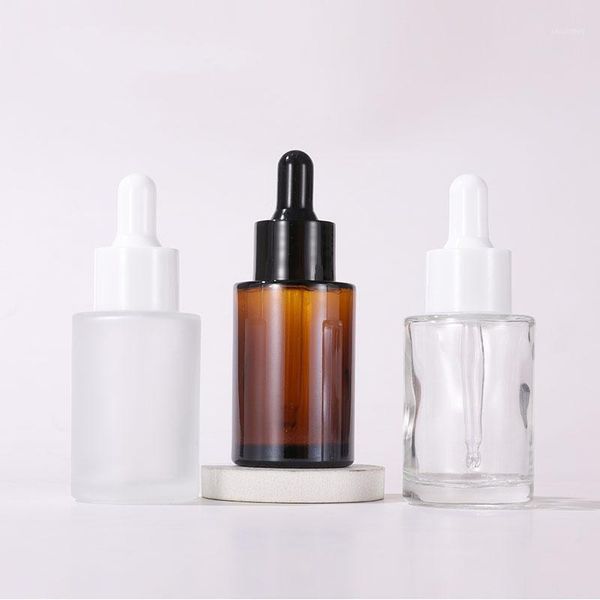 storage bottles & jars 30ml flat shoulder frosted clear amber glass dropper bottle 1oz serum with black white lids
storage bottles & jars 30ml flat shoulder frosted clear amber glass dropper bottle 1oz serum with black white lids