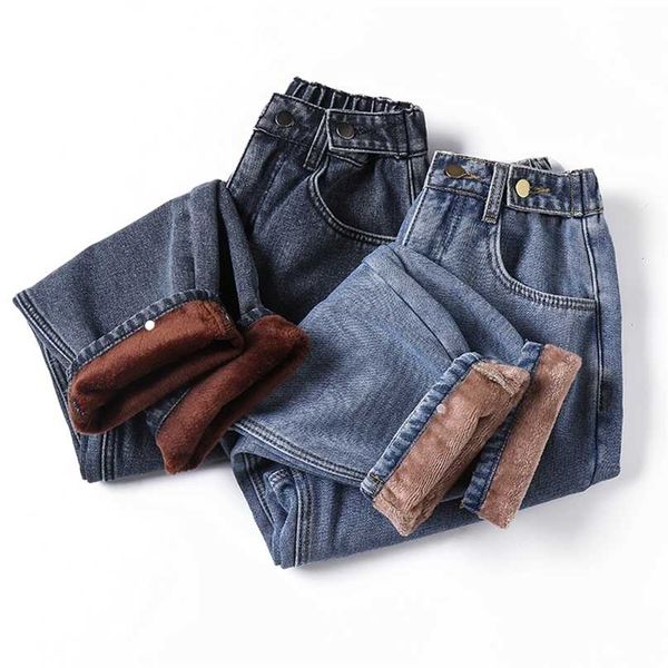 winter thick fleece warm loose mom harem pants jeans women high waist casual streetwear female blue denim plus size 5xl 211129
winter thick fleece warm loose mom harem pants jeans women high waist casual streetwear female blue denim plus size 5xl 211129