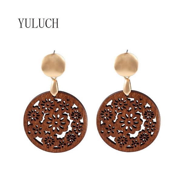 stud yuluch 2021 wood earrings woman hollow out flower fashion classic accessories girl personality jewelry, Golden;silver
stud yuluch 2021 wood earrings woman hollow out flower fashion classic accessories girl personality jewelry, Golden;silver