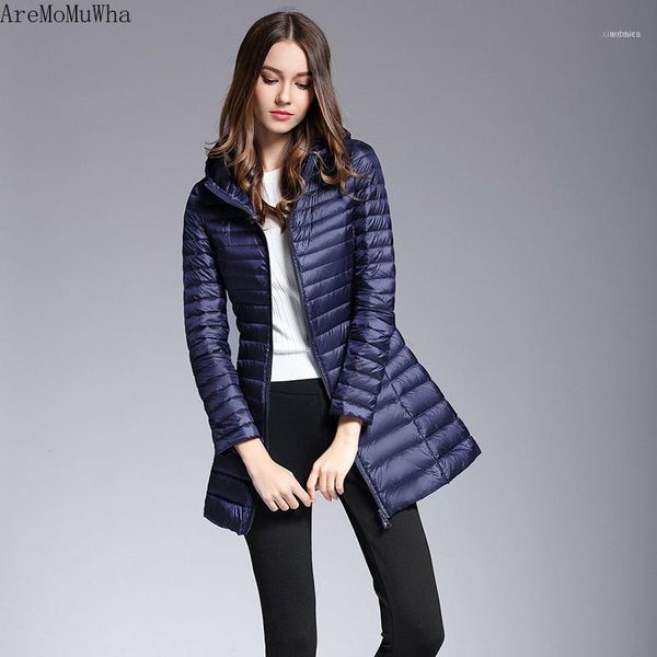women's down & parkas aremomuwha special offer thin jacket korean fashion long section warm lightweight hooded qx10671, Black
women's down & parkas aremomuwha special offer thin jacket korean fashion long section warm lightweight hooded qx10671, Black