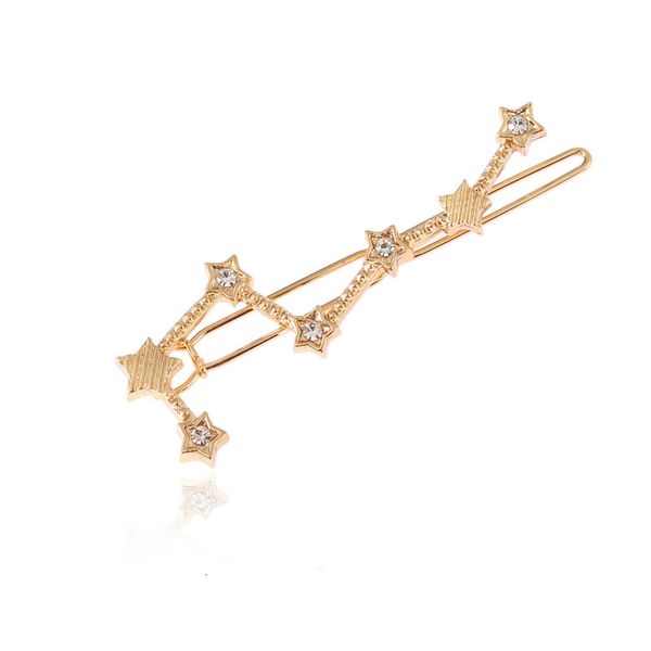 creative beidou star women's electroplating alloy hairpin clip accessories, Golden;silver
creative beidou star women's electroplating alloy hairpin clip accessories, Golden;silver