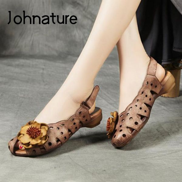 johnature 2021 spring summer flat sandals retro hook & loop genuine leather women shoes sewing casual flower ladies, Black
johnature 2021 spring summer flat sandals retro hook & loop genuine leather women shoes sewing casual flower ladies, Black