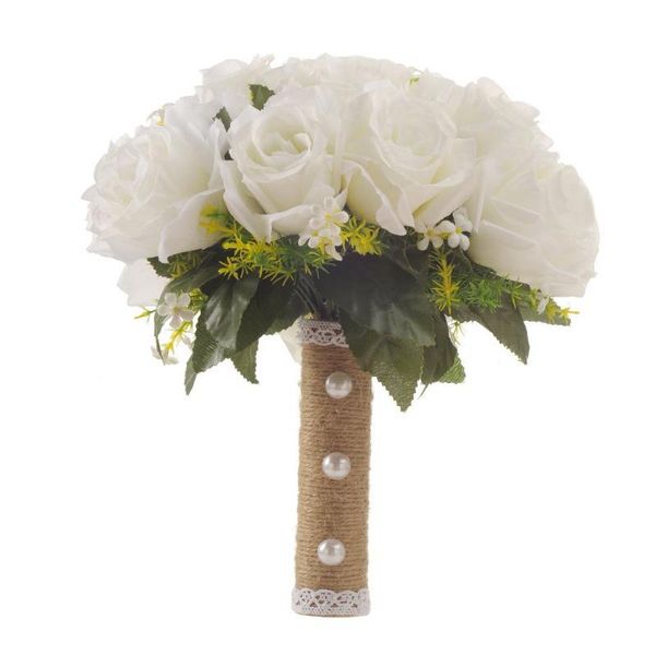 bride wedding flower bouquet bridesmaid artificial silk rose bouquet white fake crystal party prom wedding supplies
bride wedding flower bouquet bridesmaid artificial silk rose bouquet white fake crystal party prom wedding supplies