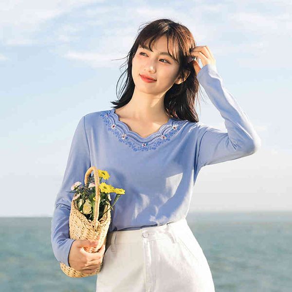 t shirts cotton t-shirt women's long-sleeved embroidery spring arrival all-match solid color bottoming shirt lace collar g5mi, White
t shirts cotton t-shirt women's long-sleeved embroidery spring arrival all-match solid color bottoming shirt lace collar g5mi, White