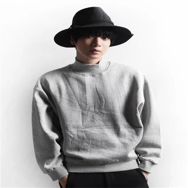 men's hoodies & sweatshirts long sleeve hoodie spring and autumn korean half high collar fashion casual versatile loose large size, Black
men's hoodies & sweatshirts long sleeve hoodie spring and autumn korean half high collar fashion casual versatile loose large size, Black
