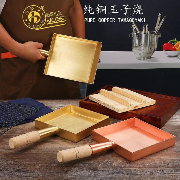 japanese style tamako-yaki, pure copper, brass, cuisine, wooden handle, square-bottomed pan, copper flat-b pans
japanese style tamako-yaki, pure copper, brass, cuisine, wooden handle, square-bottomed pan, copper flat-b pans