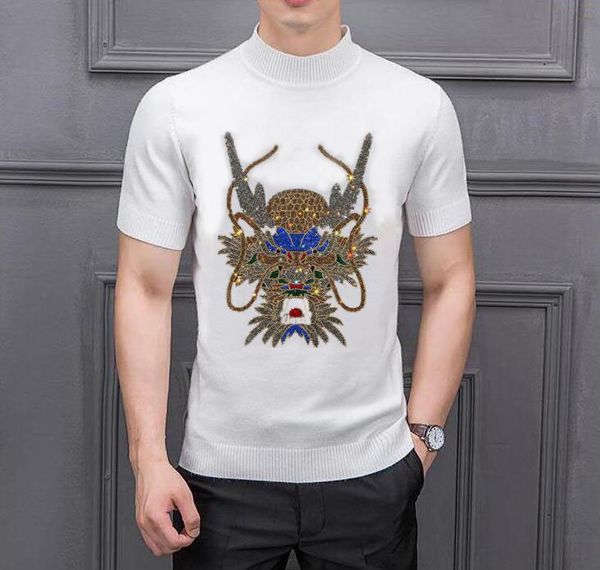 2021 brand designer pullover rhinestone men sweater mens winter warm knitted sweaters wear slim fit knitwear, White;black
2021 brand designer pullover rhinestone men sweater mens winter warm knitted sweaters wear slim fit knitwear, White;black
