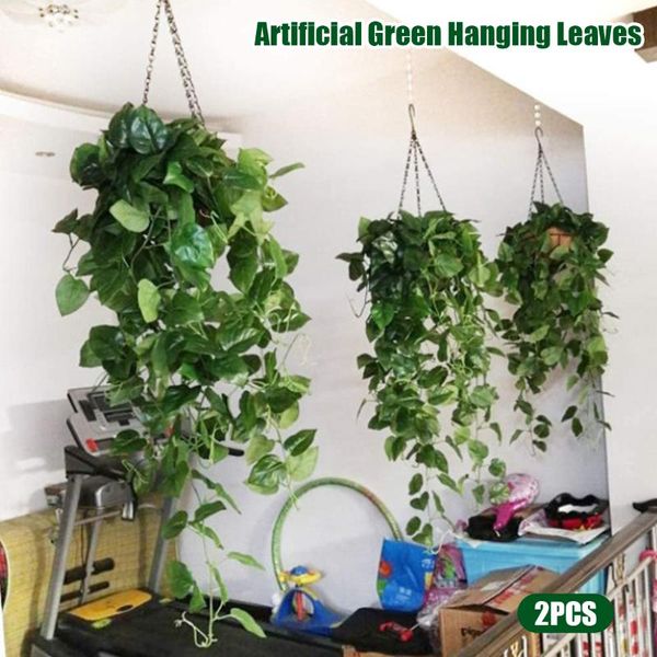 decorative flowers & wreaths 2pcs green vine silk artificial wall hanging leaves plastic plant creeper ivy wreath rattan decor
decorative flowers & wreaths 2pcs green vine silk artificial wall hanging leaves plastic plant creeper ivy wreath rattan decor