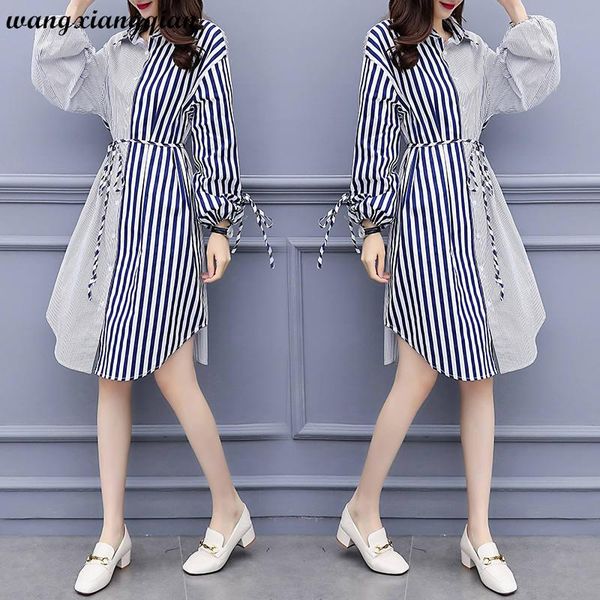 casual dresses plus size women's shirt dress fashion spring autumn temperament stripe stitching bubble sleeve cardigan vestidos z86, Black;gray
casual dresses plus size women's shirt dress fashion spring autumn temperament stripe stitching bubble sleeve cardigan vestidos z86, Black;gray