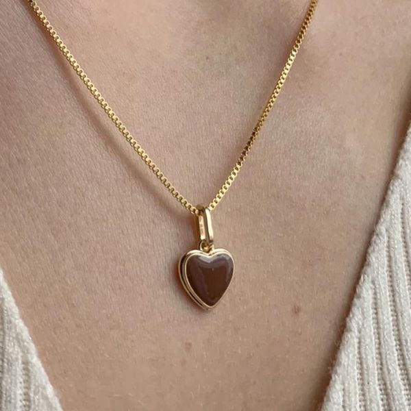 ins vintage color heart necklace simple cute peach necklaces for women girls fashion jewelry gift chains, Silver
ins vintage color heart necklace simple cute peach necklaces for women girls fashion jewelry gift chains, Silver
