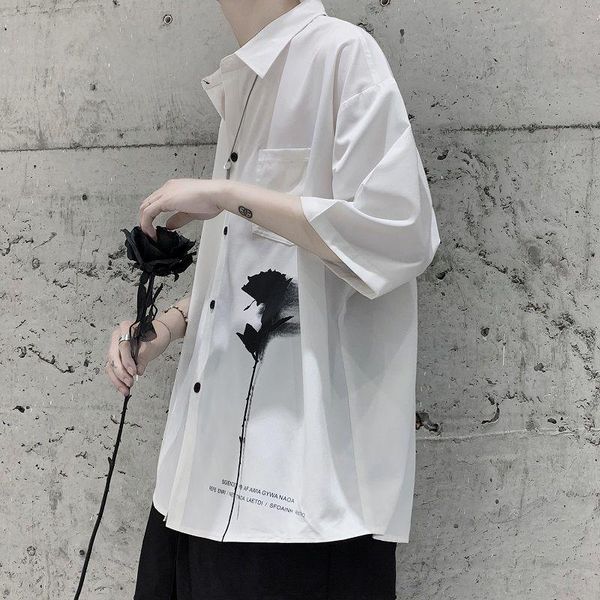 men's casual shirts 2021 summer loose hawaiian printing shirt short sleeve camisa masculina french cuff mens fashion -5xl, White;black
men's casual shirts 2021 summer loose hawaiian printing shirt short sleeve camisa masculina french cuff mens fashion -5xl, White;black