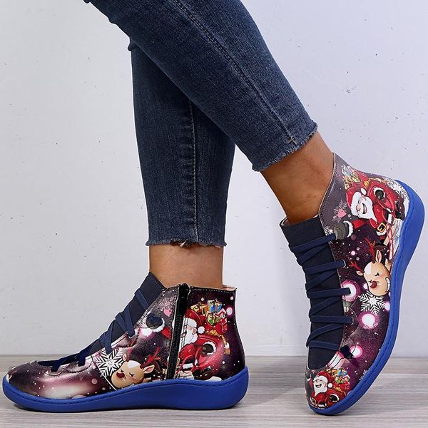 boots christmas printed ankle female casual shoes graffiti winter women woman lace up plus size 35-43, Black
boots christmas printed ankle female casual shoes graffiti winter women woman lace up plus size 35-43, Black