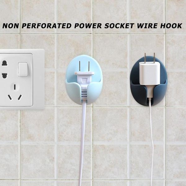 hooks & rails 2pcs adhesive power plug socket storage hanger high-quality abs hole lightweight office kitchen wall holder
hooks & rails 2pcs adhesive power plug socket storage hanger high-quality abs hole lightweight office kitchen wall holder