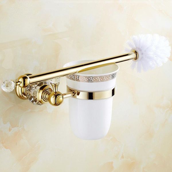 bath accessory set european style brass crystal toilet brush holder,gold plated bathroom products accessories useful hk-44
bath accessory set european style brass crystal toilet brush holder,gold plated bathroom products accessories useful hk-44