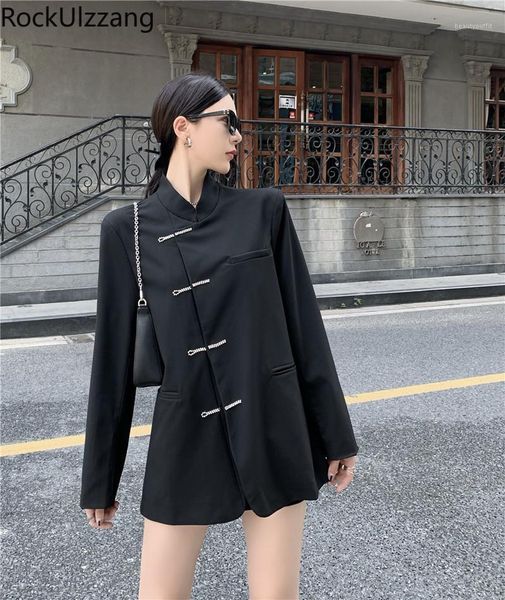 women's suits & blazers fall long sleeve single breasted rhinestone diamond cheongsam slim black blazer women coat korean chaqueta outf, White;black
women's suits & blazers fall long sleeve single breasted rhinestone diamond cheongsam slim black blazer women coat korean chaqueta outf, White;black