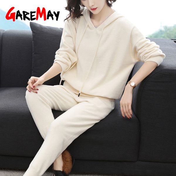 winter tracksuit 2 piece pant suits for women knitted long sleeve two set and pants suit outwear korean 210428, White
winter tracksuit 2 piece pant suits for women knitted long sleeve two set and pants suit outwear korean 210428, White