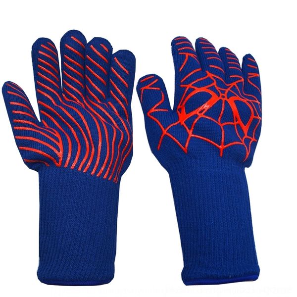 UaWn high mittens temperature resistant bbq fire retardant baking insulation oven boiler silicone fingerless and glovessilicone aramid glov, Blue;gray
UaWn high mittens temperature resistant bbq fire retardant baking insulation oven boiler silicone fingerless and glovessilicone aramid glov, Blue;gray