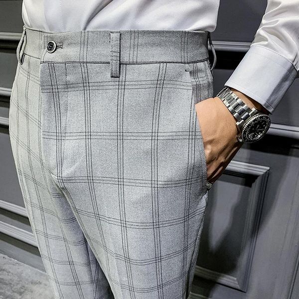 slim fit dress pants for men business formal black khaki gray plaid suit pant pantalon homme male trousers p50 men's suits & bl, White;black
slim fit dress pants for men business formal black khaki gray plaid suit pant pantalon homme male trousers p50 men's suits & bl, White;black