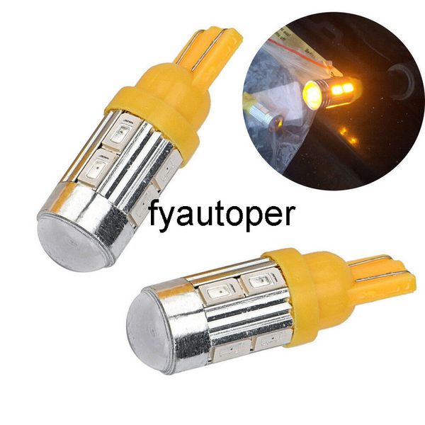 2pcs t10 158 194 168 w5w 5730 10 smd lighting led car light bulb lamp super amber yellow universal car tuning accessories
2pcs t10 158 194 168 w5w 5730 10 smd lighting led car light bulb lamp super amber yellow universal car tuning accessories