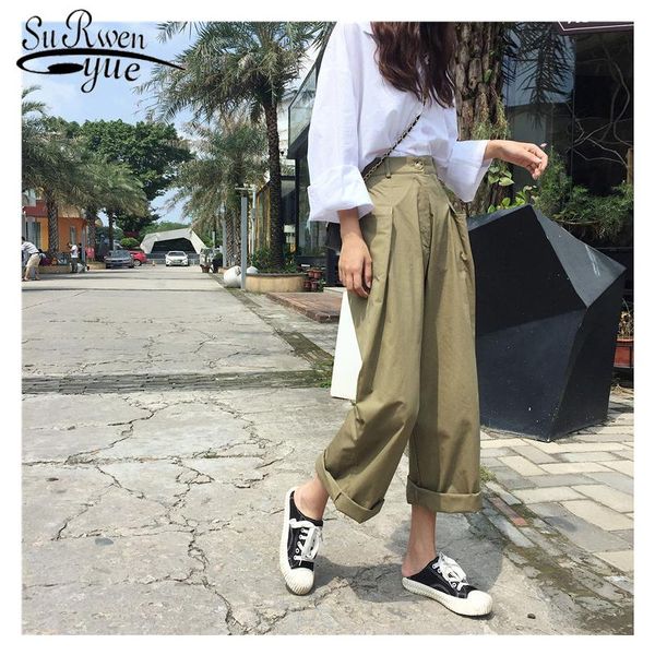 women's pants & capris women retro hong kong style ins super high-waisted workmanship trousers wide leggings streetwear 1575 50, Black;white
women's pants & capris women retro hong kong style ins super high-waisted workmanship trousers wide leggings streetwear 1575 50, Black;white