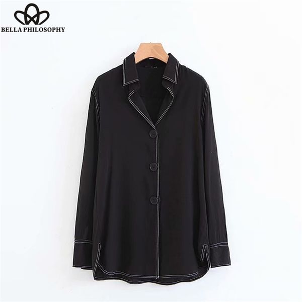 women vintage long sleeve contrast color black loose kimono blouse shirt buttons ladies blusas 210519, White
women vintage long sleeve contrast color black loose kimono blouse shirt buttons ladies blusas 210519, White