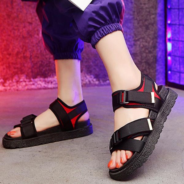 dress shoes women sandals personality round head fashion solid color open toe convenient comfortable flat heel casual, Black
dress shoes women sandals personality round head fashion solid color open toe convenient comfortable flat heel casual, Black