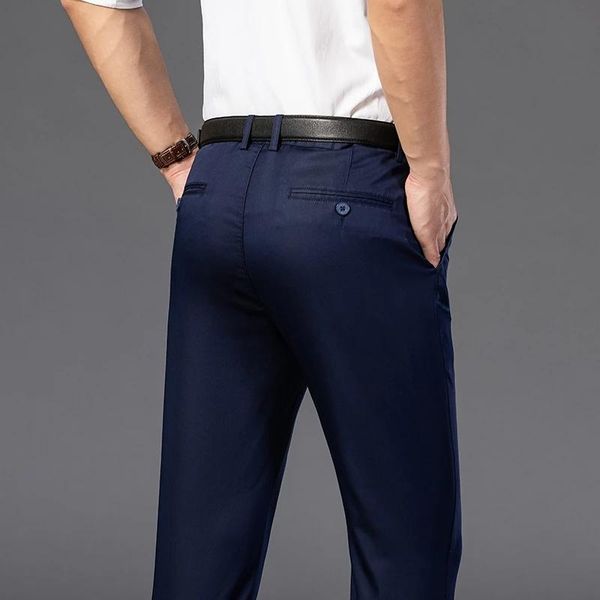 arrival men's casual pants spring summer breathable solid color mid straight loose men trousers black khaki big size
arrival men's casual pants spring summer breathable solid color mid straight loose men trousers black khaki big size